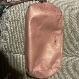 Coach Leather Wristlet - Metallic Mauve - Rare